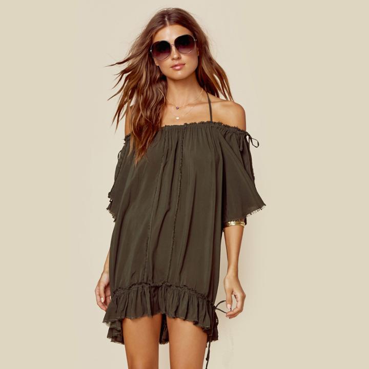 Blue Life Iris Off Shoulder Dress