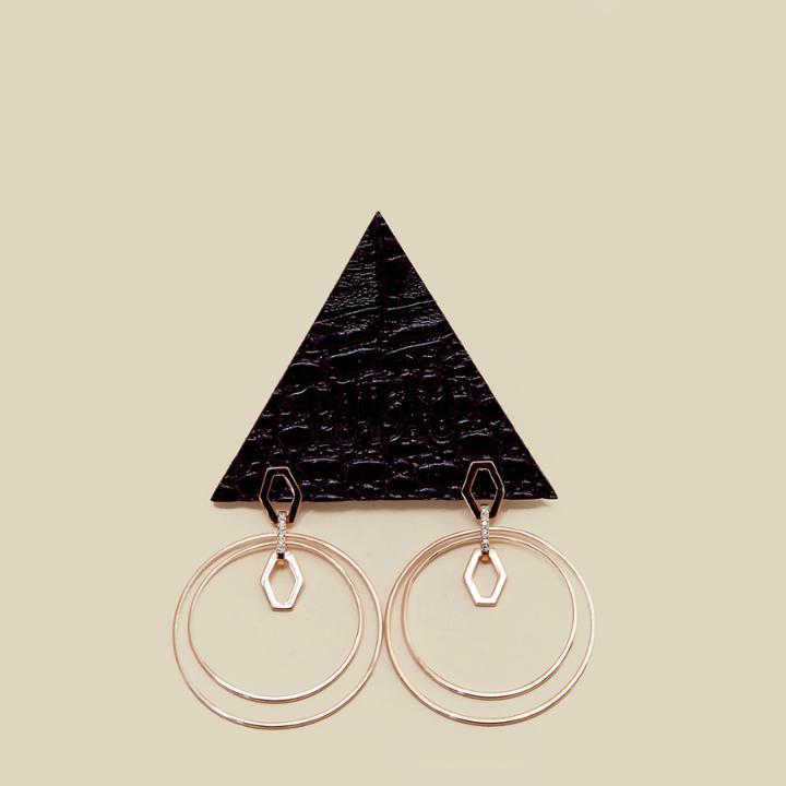 Luv Aj Chain Link Statement Hoops Accessories