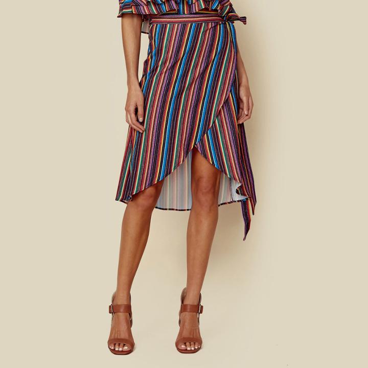 Show Me Your Mumu Panama Tassle Wrap Skirt Bottoms
