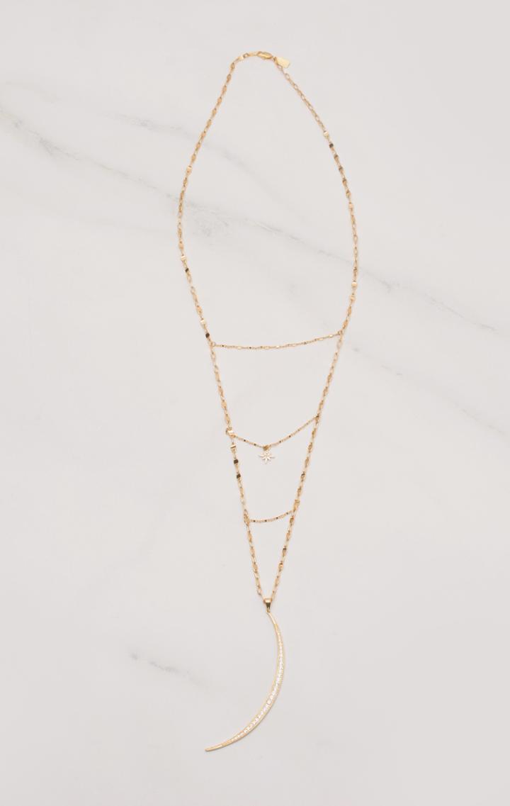 Planet Blue New Moon Necklace