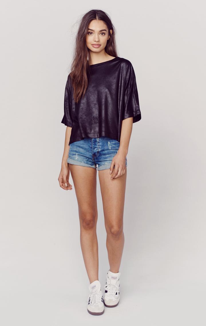 Planet Blue Frieda Dolman Faux Suede Top