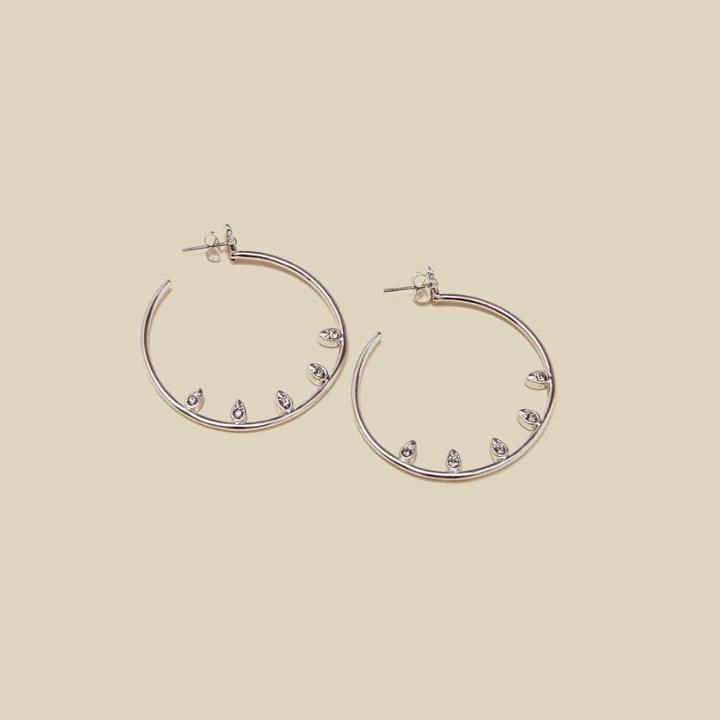 Luv Aj Posie Pave Statement Hoops