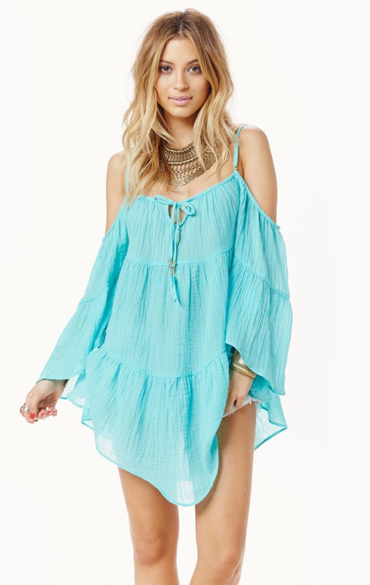Planet Blue Tied And True Gauze Gypsy Dress