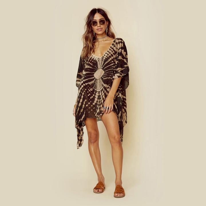 Blue Life V-neck Cape Cool Swimwear