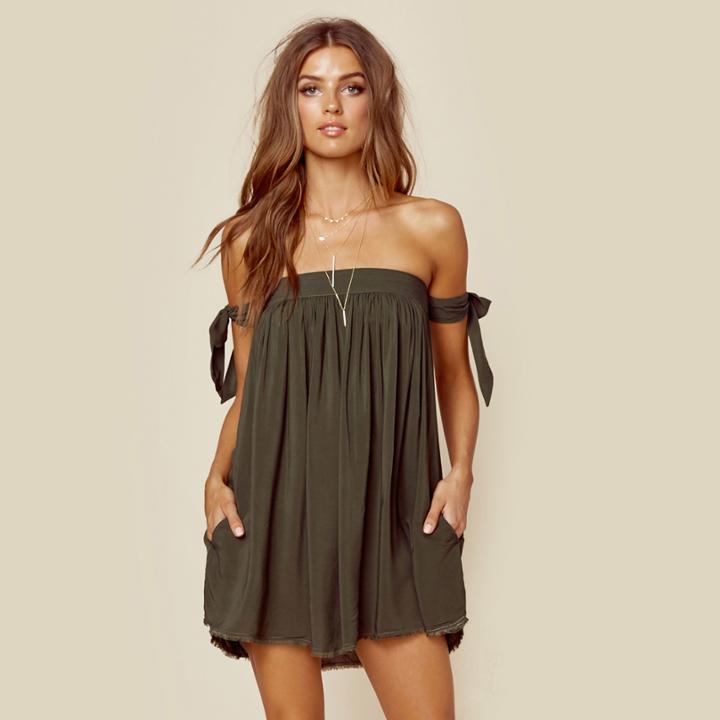 Blue Life Venus Tie Sleeve Dress  Dresses