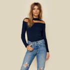 Lna Clothing Dex Rib Knit Top Tops