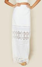 Nightcap Diamond Lace Maxi Skirt Bottoms