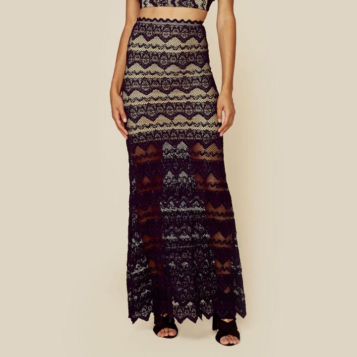 Nightcap Sierra Lace Maxi Skirt Bottoms