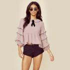 For Love And Lemons Souffle Top