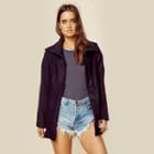 Jet John Eshaya Wool Coat With Contrast Sleeves