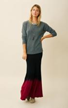 Blue Life Bias Maxi Skirt