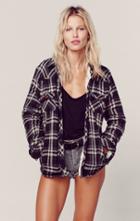 Planet Blue Mayflower Plaid Jacket