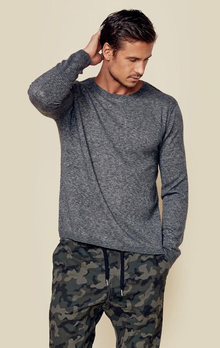 Autumn Cashmere Reverse Seam Cashmere Sweater Mens