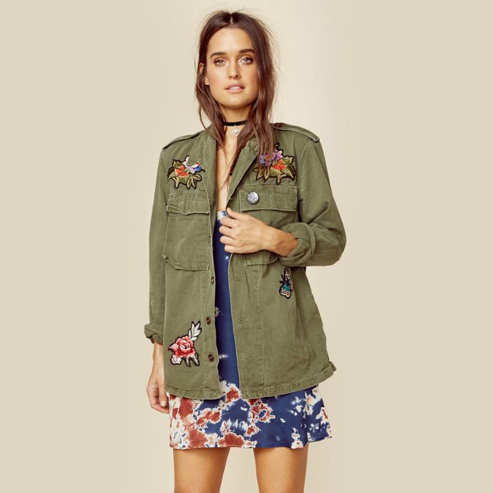 Good Fuckin' Vibes Cadet J'adore Army Shirt