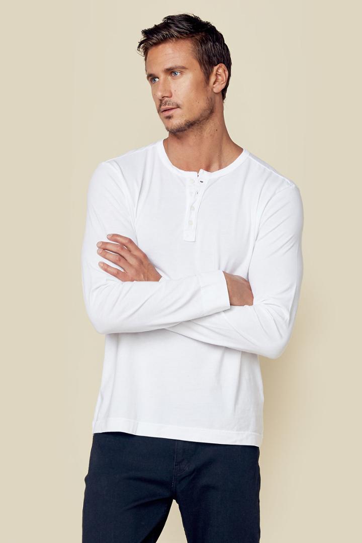 Paige Denim Garrett Henley Mens