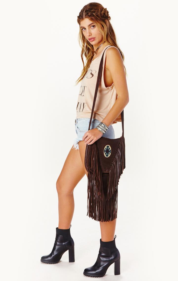 Planet Blue Coachella Leather Bag