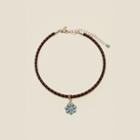 Natalie B Planet Blue Exclusive Desert Bloom Leather Choker