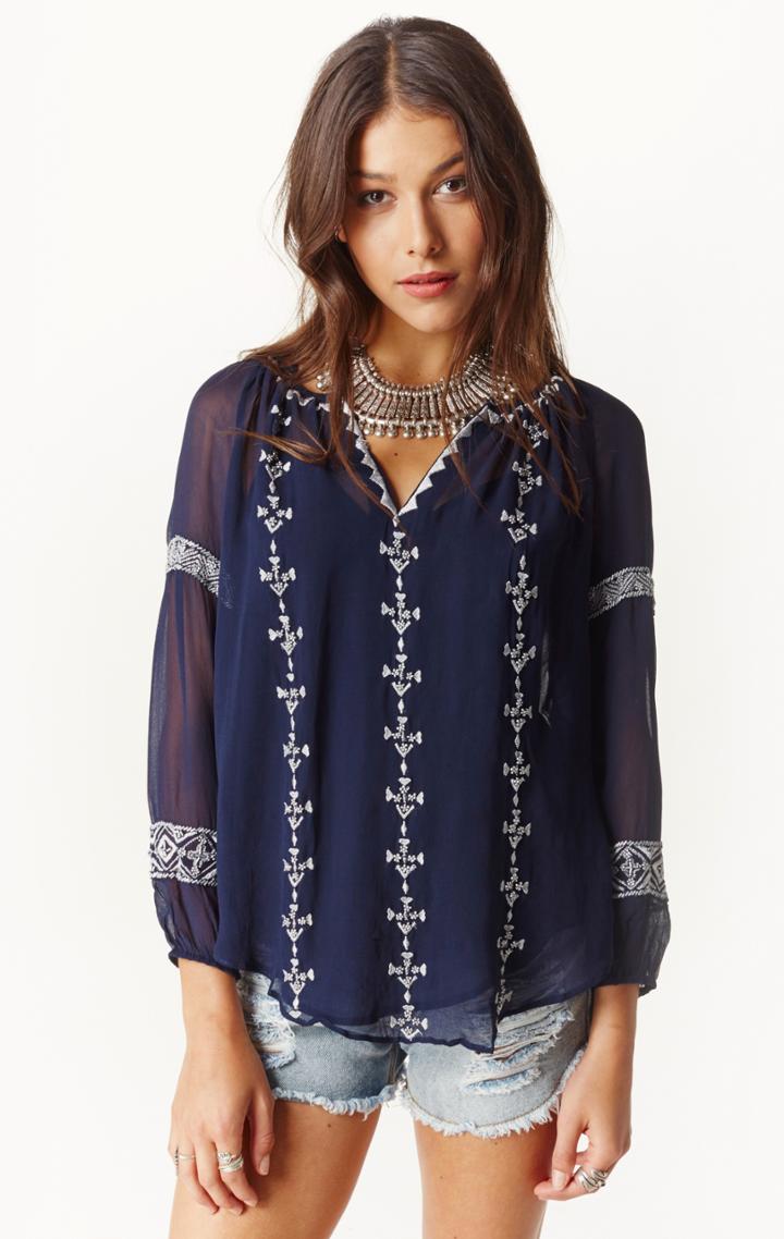 Planet Blue Callie Boho Top