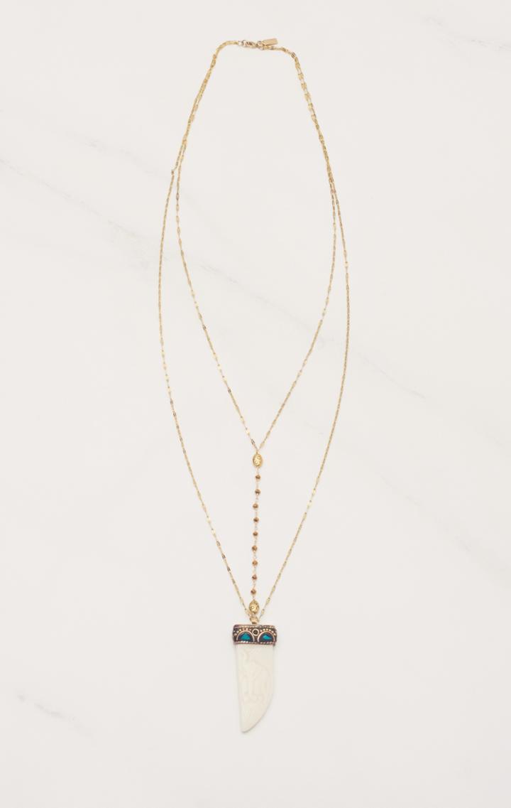 Planet Blue Time Comes Around Necklace