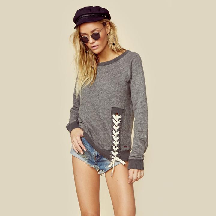 N:philanthropy Mika Lace Up Sweatshirt