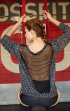 Planet Blue Cheetah Mesh Pullover