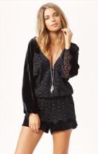 Planet Blue Long Sleeve Romper