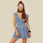 Blue Life Luna Ruffle Smocked Romper One Pieces