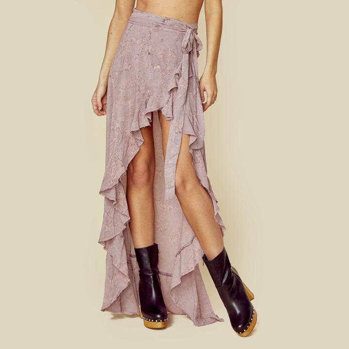 Blue Life Aura Wrap Skirt Bottoms