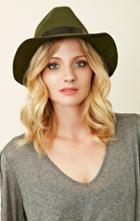 Planet Blue Fedora With Thin Black Band