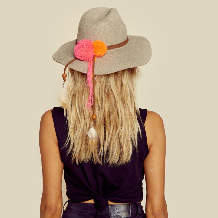 Lovely Bird By Jen's Pirate Booty Buenos Aires Pom Pom Hat