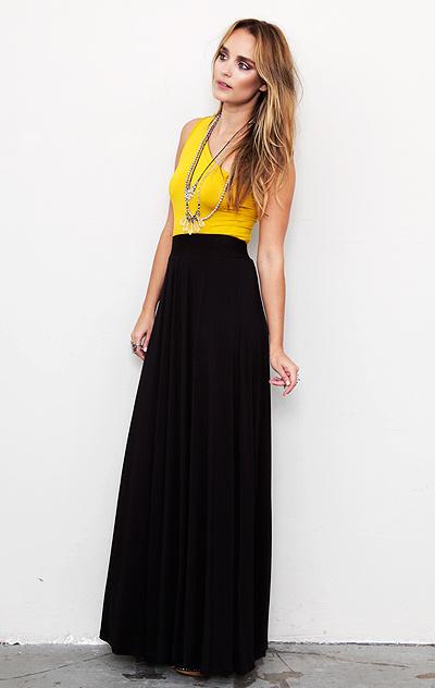 Blue Life High Waist Volume Skirt