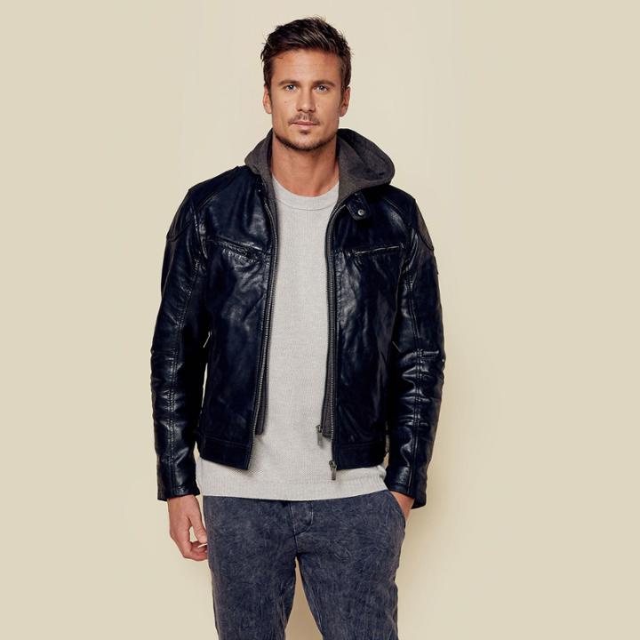 Mauritius Us Lacruv Moto Leather Jacket Mens