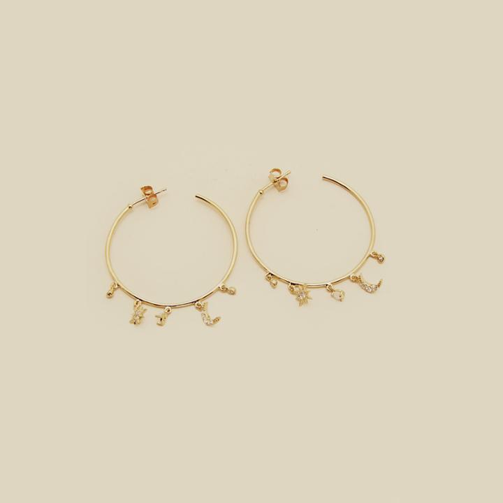 Tai Jewelry Charm Hoop Earring Accessories