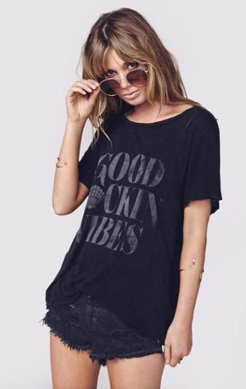 Planet Blue Good F'n Vibes Tee