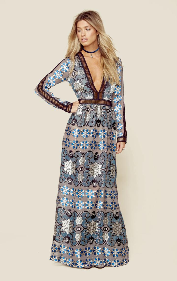 For Love And Lemons Juliet Maxi Dress