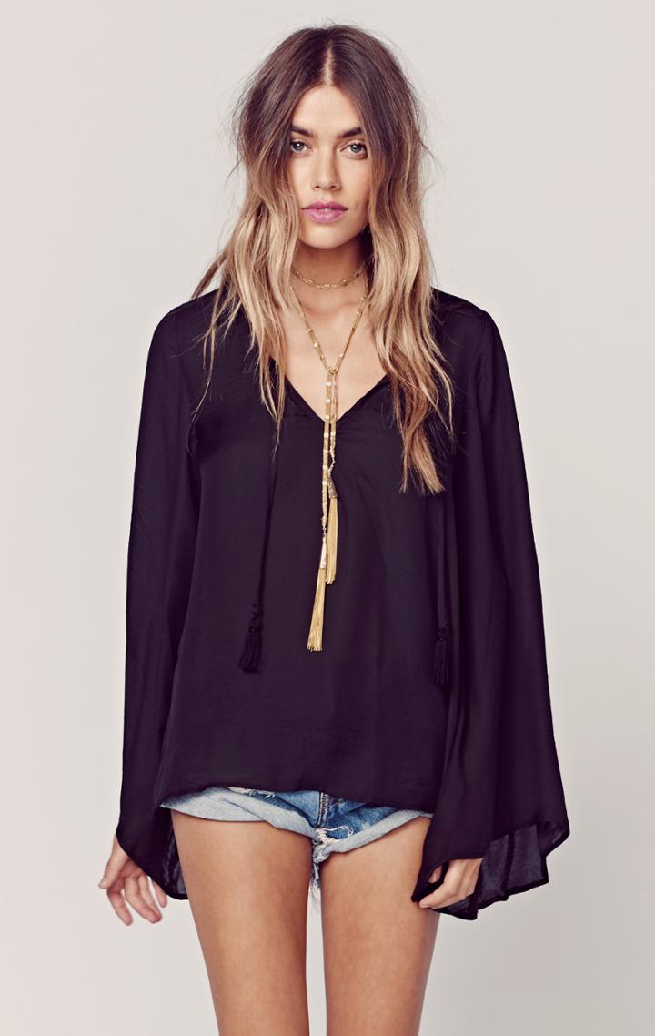 Show Me Your Mumu Bardot Tassel Top