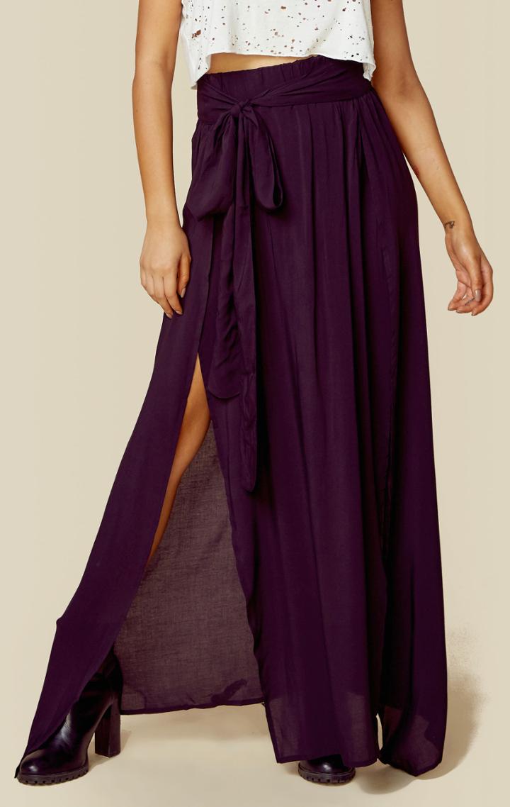 Blue Life High Waisted Wrap Skirt
