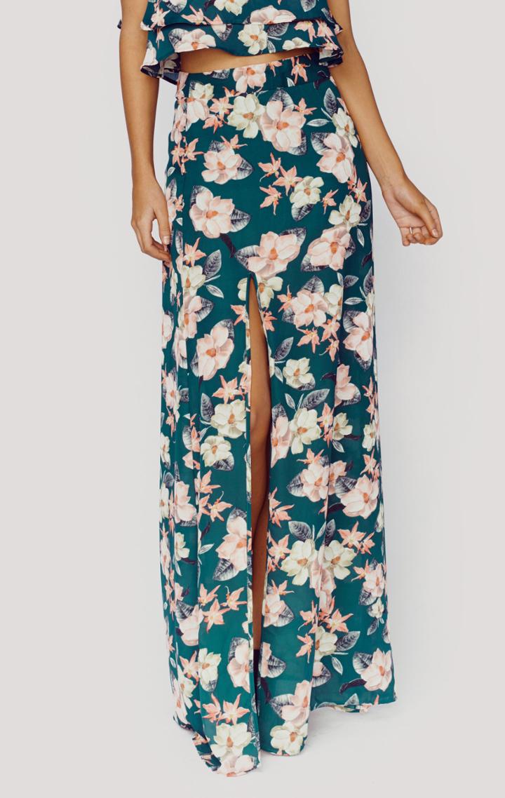 Planet Blue Mic Slit Skirt