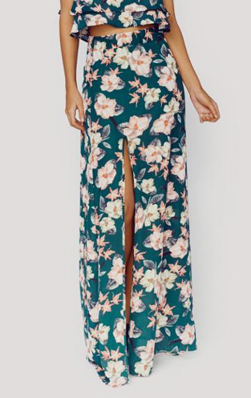 Planet Blue Mic Slit Skirt
