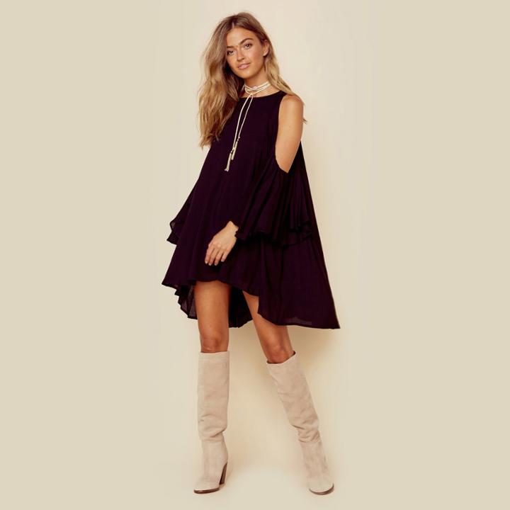 Indah Marcella High Neck Mini Dresses