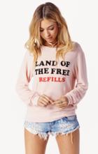 Planet Blue Free Refills Baggy Beach Jumper