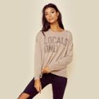 Sundry Locals Only Cashmere Crew Neck Outerwear