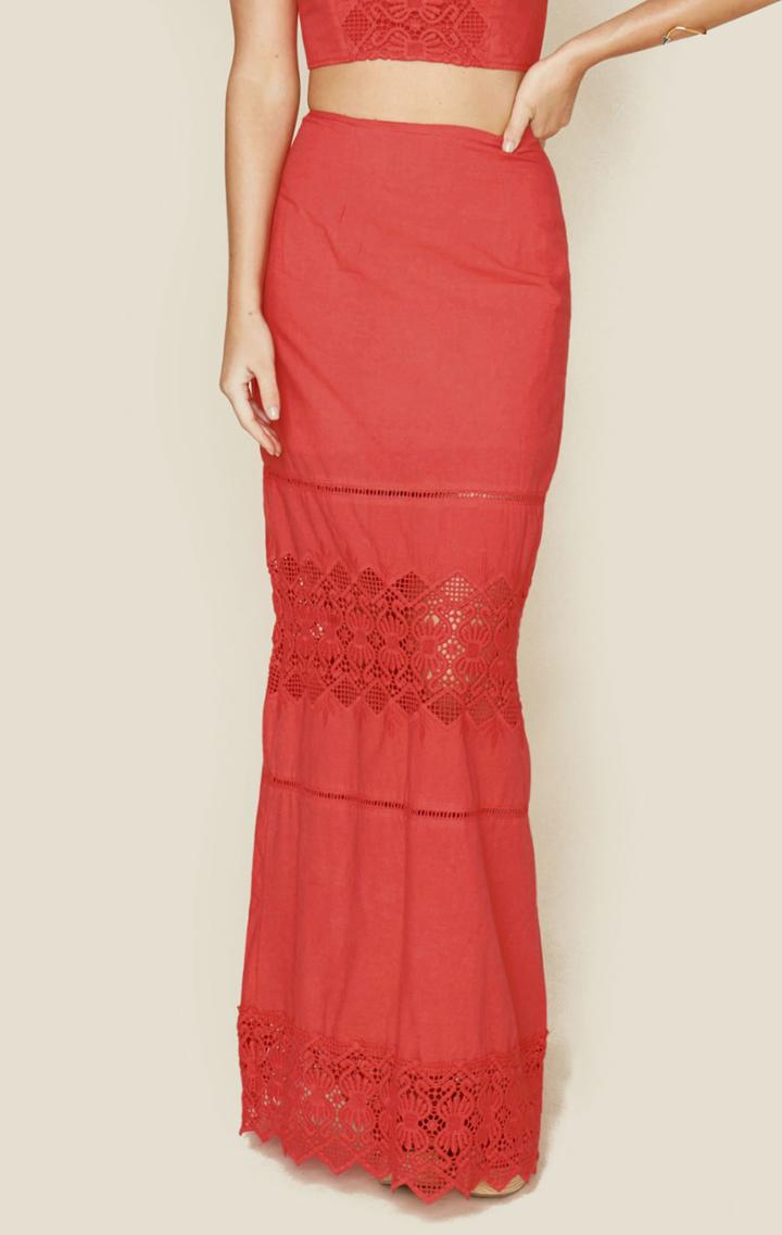 Nightcap Diamond Lace Maxi Skirt