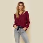 Lna Clothing Brushed Double Fallon Sweater Outerwear
