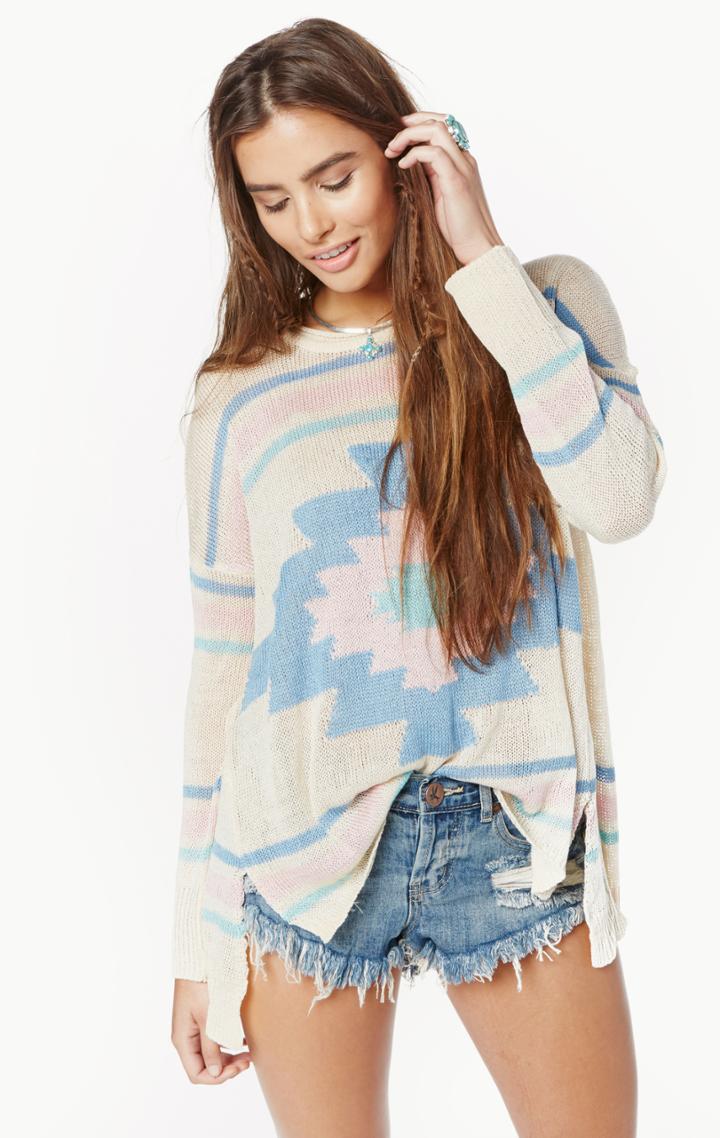 Planet Blue Bonfire Pullover Sweater