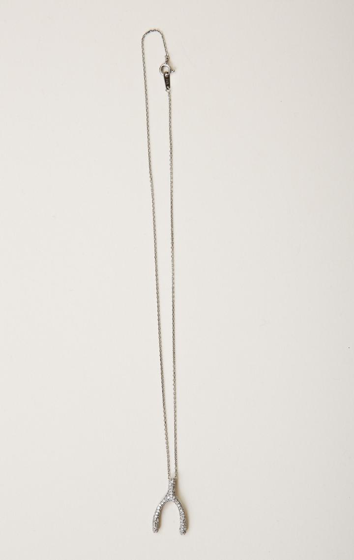 Planet Blue Vermeil Chain With Wishbone Charm