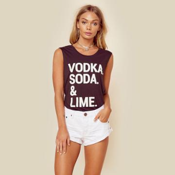 Chaser Vodka Soda Lime Tee