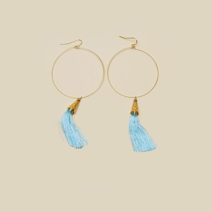 Vanessa Mooney The Summer Of Love Tassel Hoop