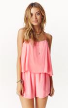 Planet Blue Delia Layered Keyhole Romper