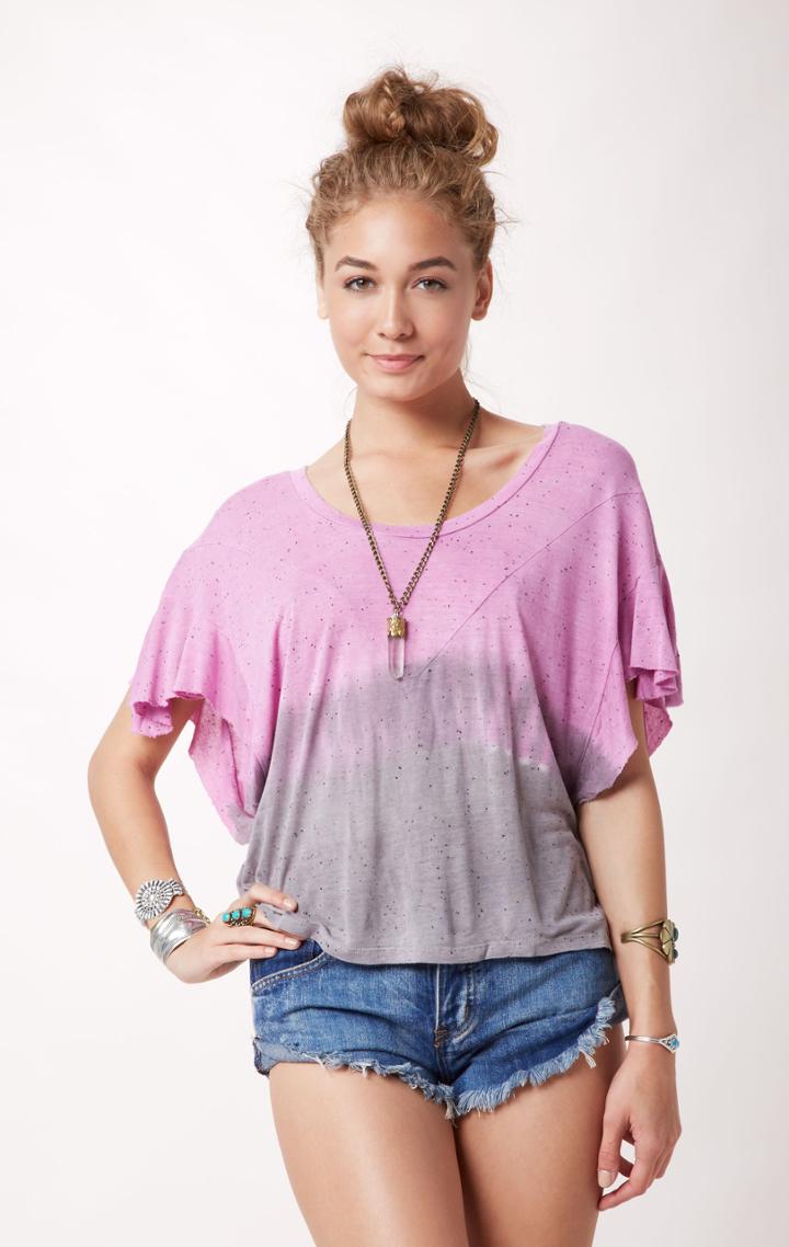 Planet Blue Daydream Ombre Tee Tops